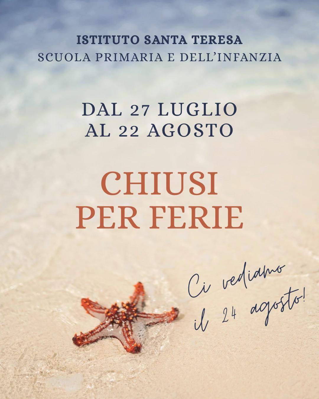 Care famiglie, dopo un intenso anno trascorso insieme, la scuola chiude per qualche settimana.Buone vacanze!